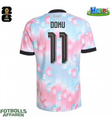 Belgien Jeremy Doku #11 Bortatröja VM 2026 Kortärmad